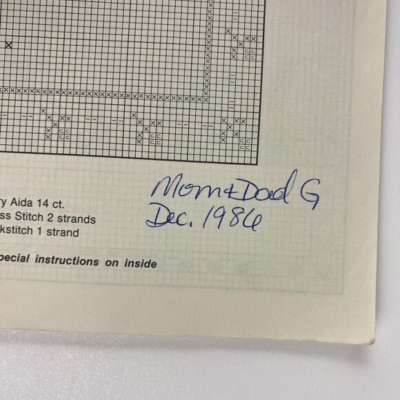 It's the Thought That Counts VTG 1983 Cross Stitch Pattern Book Family Gift - Picture 5 of 16